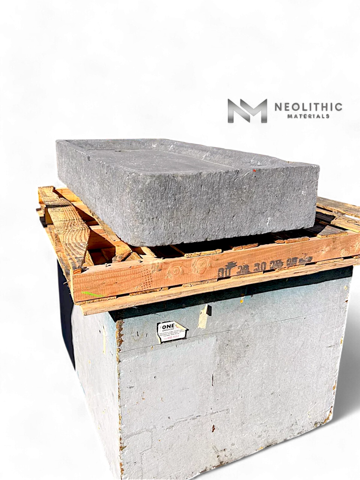 Antique Belgian Bluestone Sink - Image 2